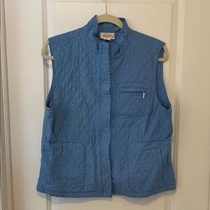 Talbots Sky Blue Quilted Vest